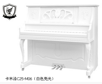 卡米洛钢琴钢琴型号C25-M06（白色亮光）